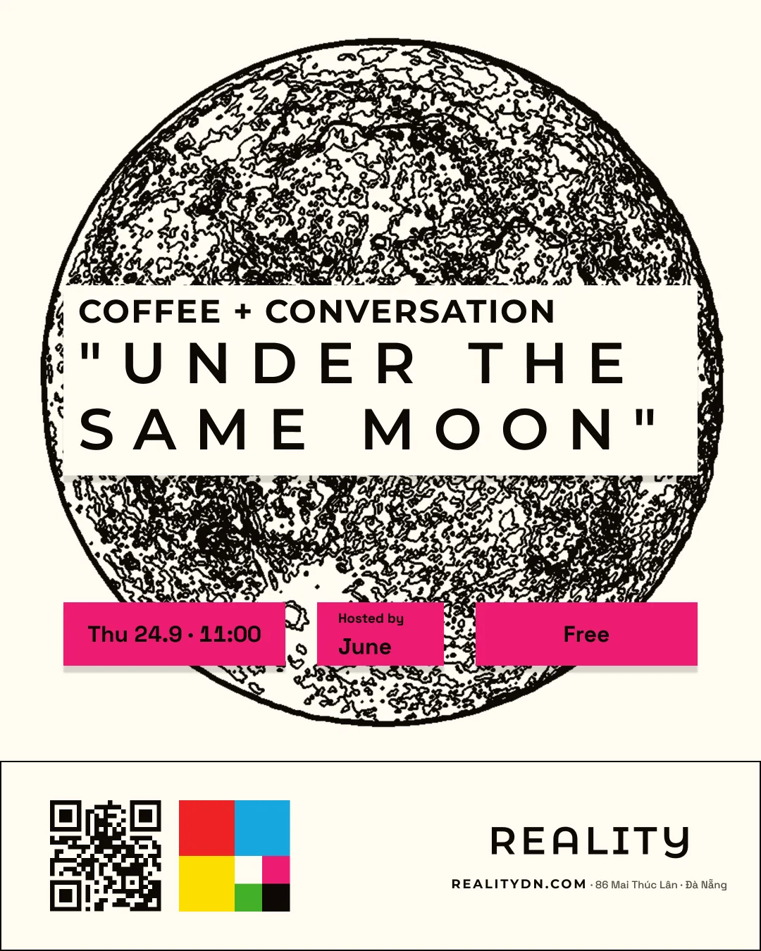 Coffee + Conversation: Under the Same Moon — poster